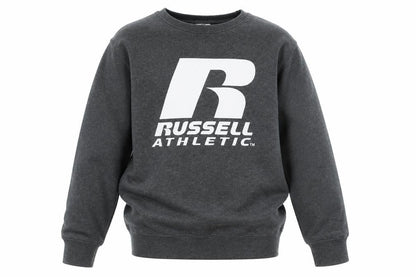 Russell Athletic Boys Grey Cotton Pullover Sweatshirt Size 12-13 Years - Logo