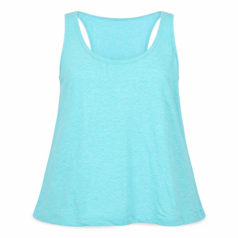 Wrap London Womens Blue Cotton Basic Tank Size 14 Scoop Neck - Logo