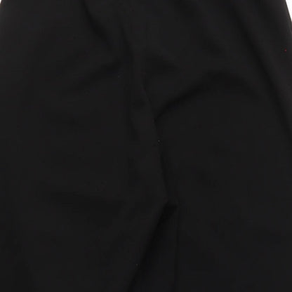 New Look Womens Black Polyester Capri Trousers Size 8 L20 in Regular Zip