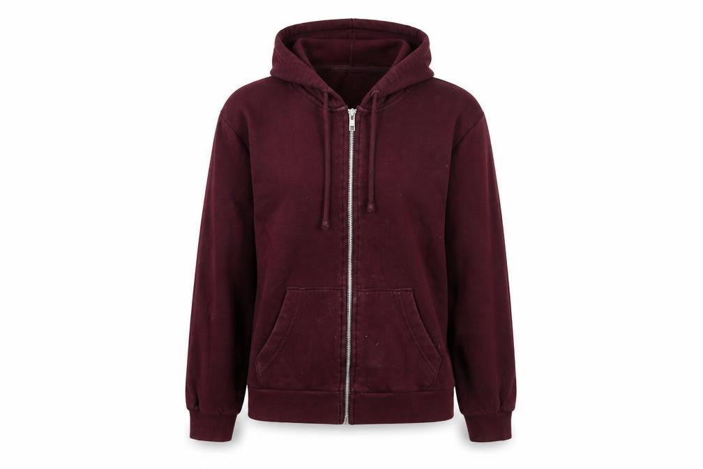 H&M Womens Purple Cotton Full Zip Hoodie Size S Zip