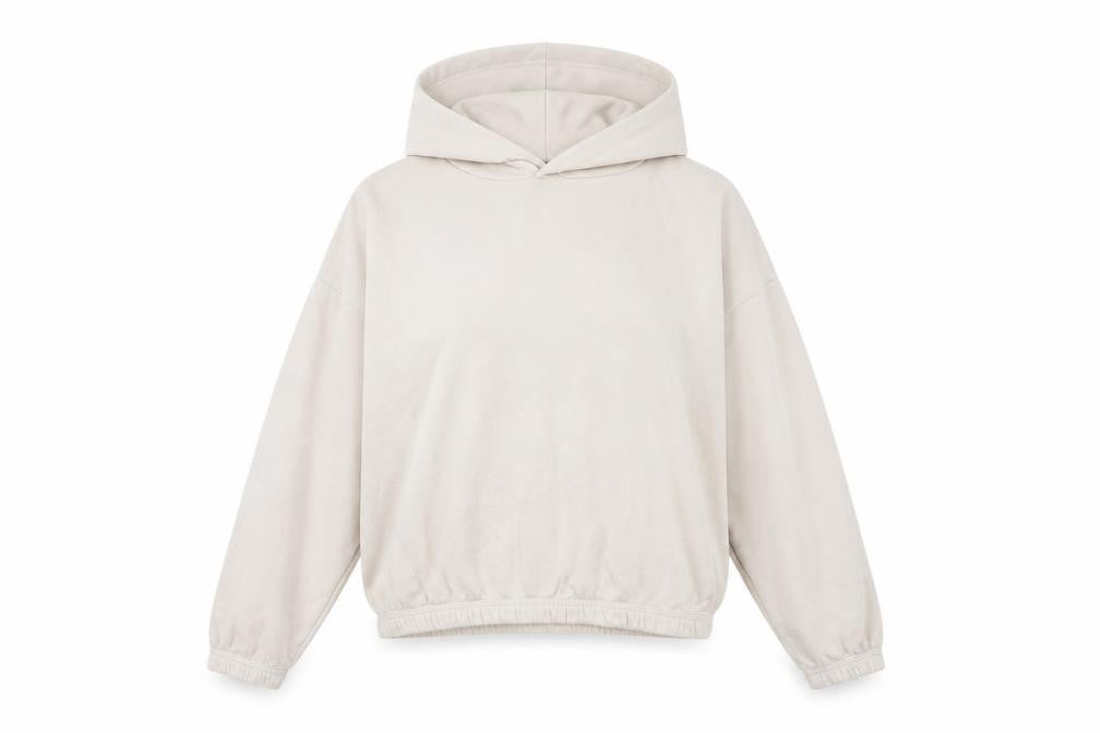 Zara Womens Beige Cotton Pullover Hoodie Size L Pullover