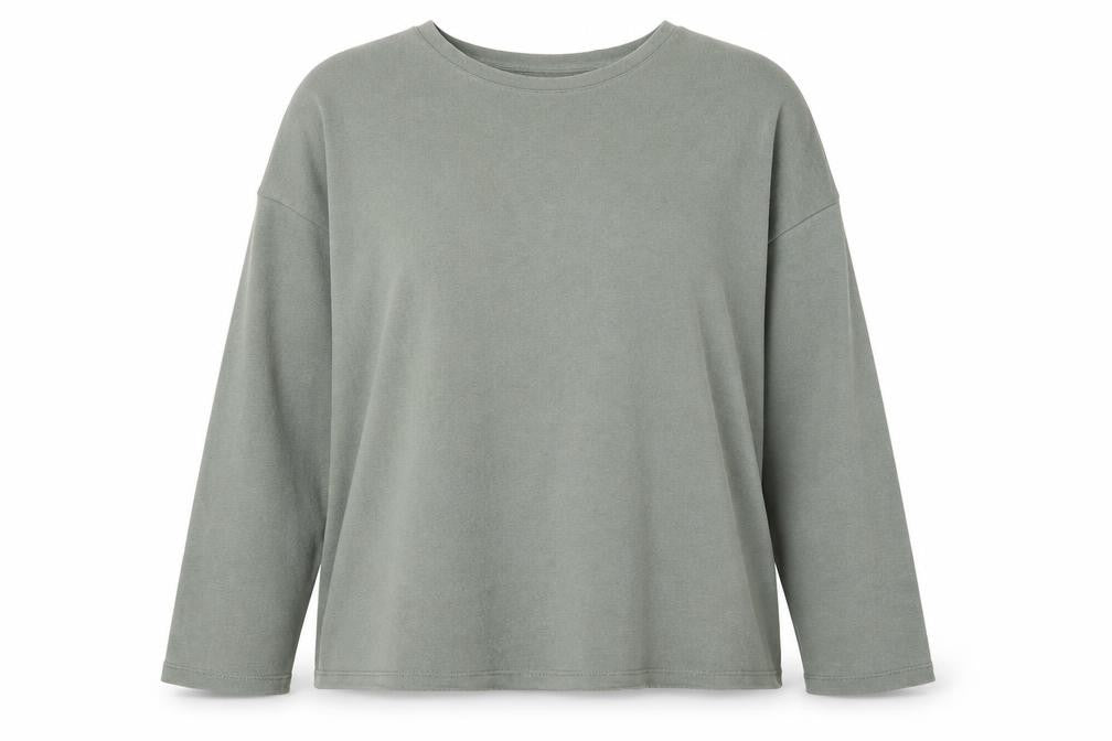 Pull&Bear Womens Green Cotton Pullover Sweatshirt Size XL Pullover