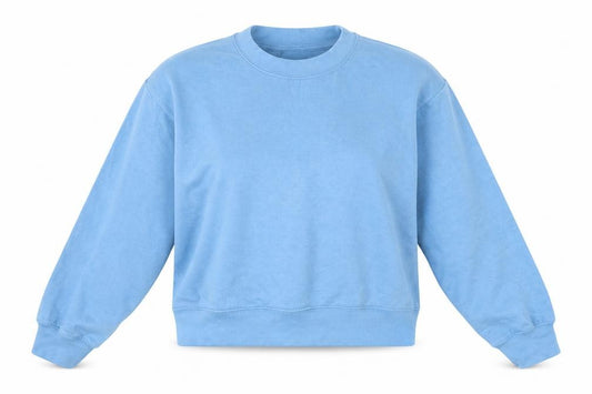 Zara Womens Blue Cotton Pullover Sweatshirt Size S Pullover