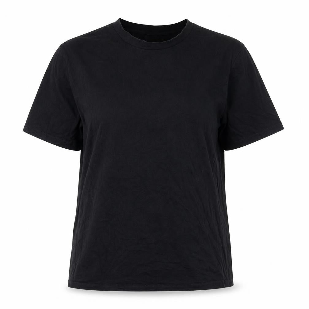ASOS Womens Black Cotton Basic T-Shirt Size M Round Neck