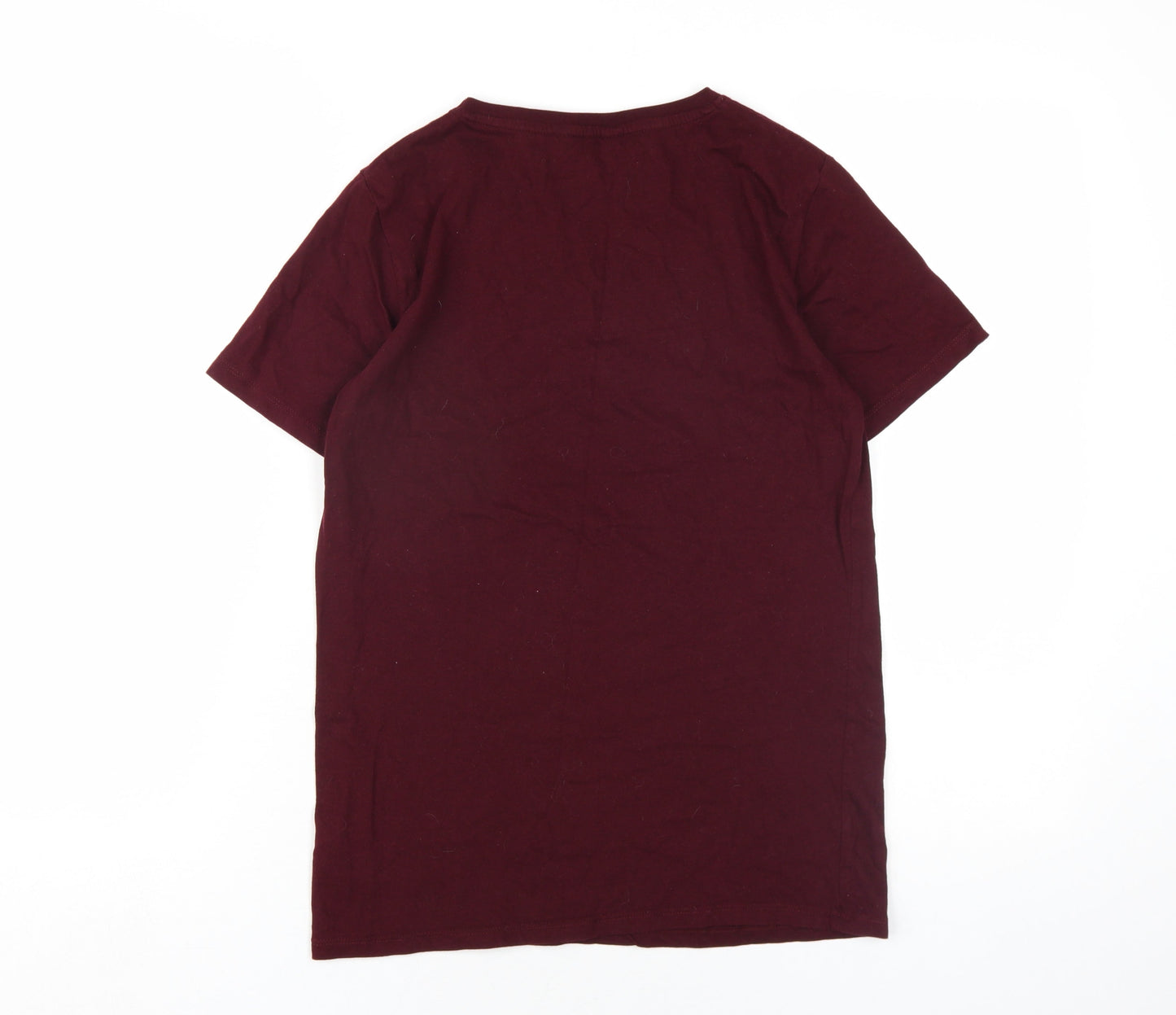 New Look Womens Purple Cotton Basic T-Shirt Size 10 Round Neck - Living My Best Life