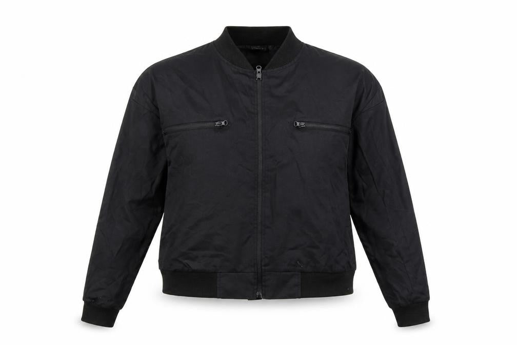 Boohoo Womens Black Bomber Jacket Jacket Size 10 Zip