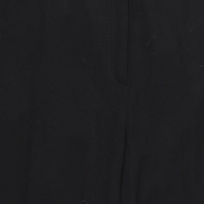 Debenhams Womens Black Polyester Trousers Size 14 L30 in Regular Zip