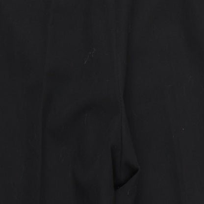 Debenhams Womens Black Polyester Trousers Size 14 L30 in Regular Zip