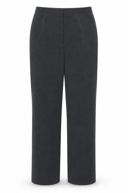 Next Womens Grey Polyester Trousers Size 12 L32 in Regular Zip