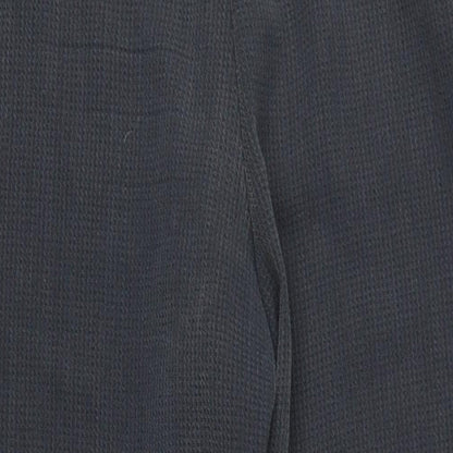 Next Womens Grey Polyester Trousers Size 12 L32 in Regular Zip