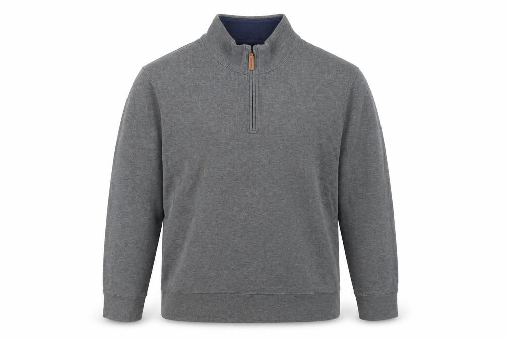 Lands' End Mens Grey Cotton Pullover Sweatshirt Size L