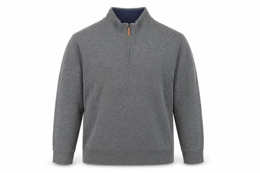 Lands' End Mens Grey Cotton Pullover Sweatshirt Size L