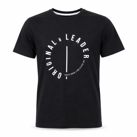 La Redoute Boys Black 100% Cotton Basic T-Shirt Size 16 Years Round Neck Pullover - Original & leader No rules only good vibes