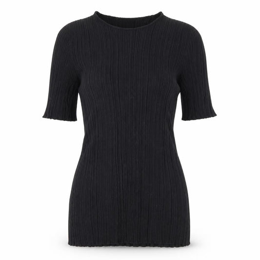 H&M Womens Black Round Neck Viscose Pullover Jumper Size S