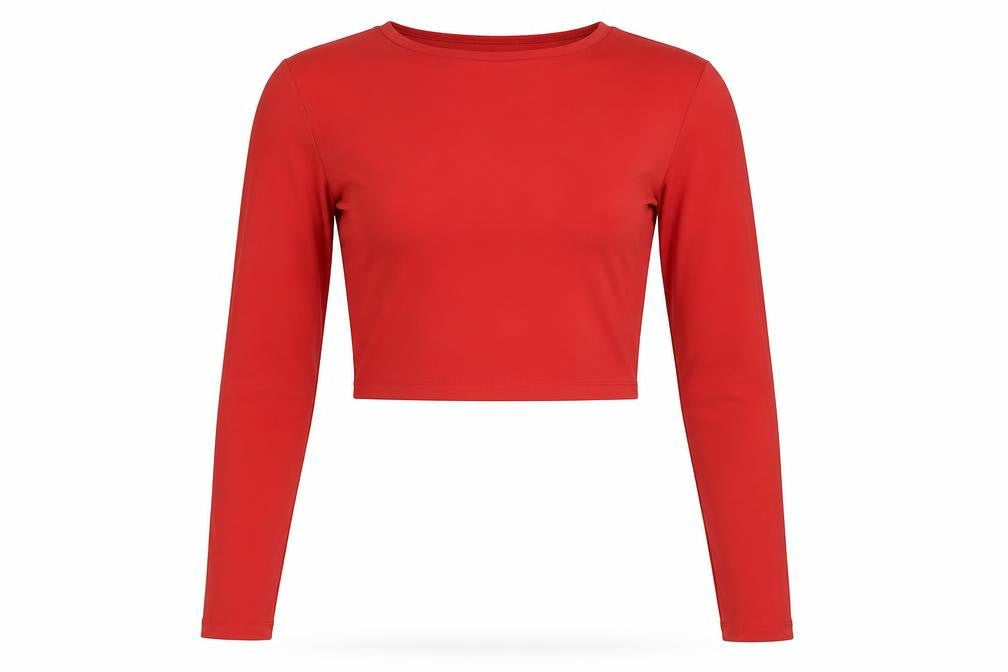 Zara Womens Red Polyamide Basic T-Shirt Size M Boat Neck