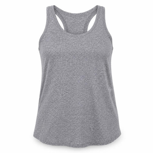 Tek Gear Womens Grey Cotton Basic Tank Size L Scoop Neck Pullover