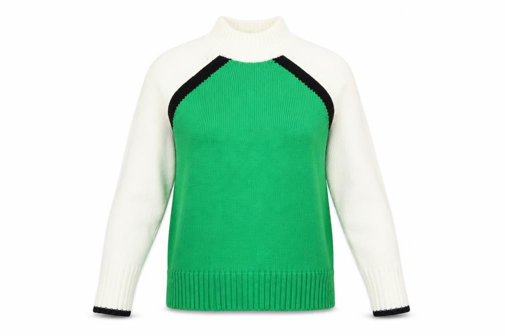NEXT Womens Green Round Neck Acrylic Pullover Jumper Size M