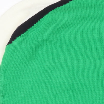 Next Womens Green Round Neck Acrylic Pullover Jumper Size M