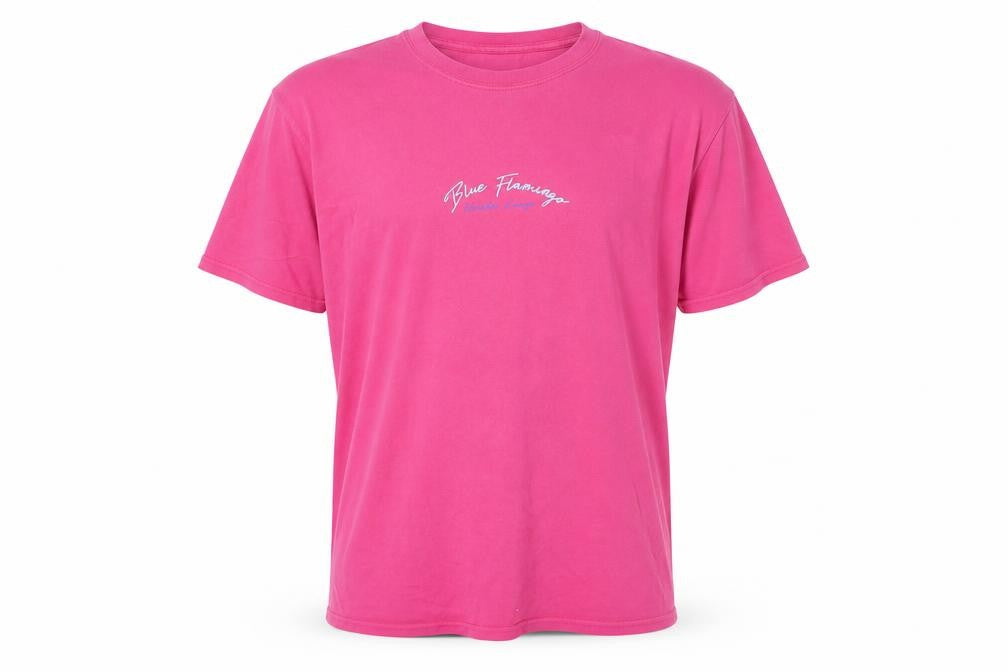 boohooMAN Mens Pink Cotton T-Shirt Size S Crew Neck