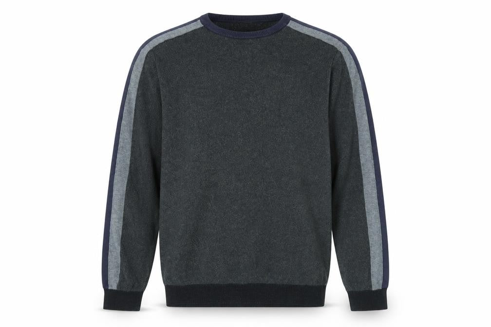Marks & Spencer Mens Blue Crew Neck Cotton Pullover Jumper Size M Long Sleeve