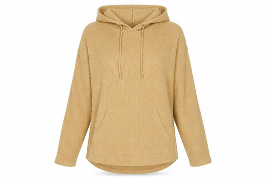 Michelle Keegan Womens Beige Cotton Pullover Hoodie Size 12 Pullover