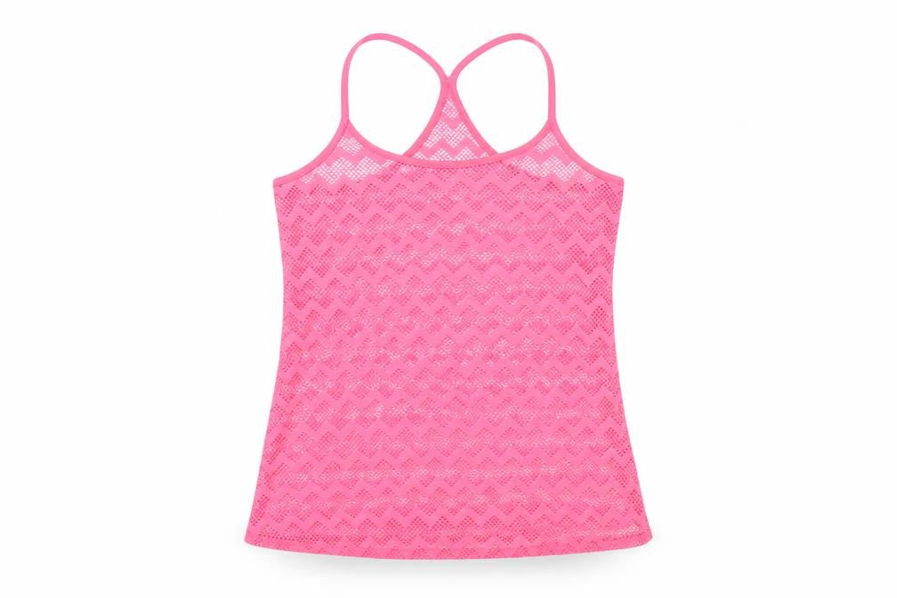 PINK Womens Pink Polyamide Basic T-Shirt Size XS Round Neck