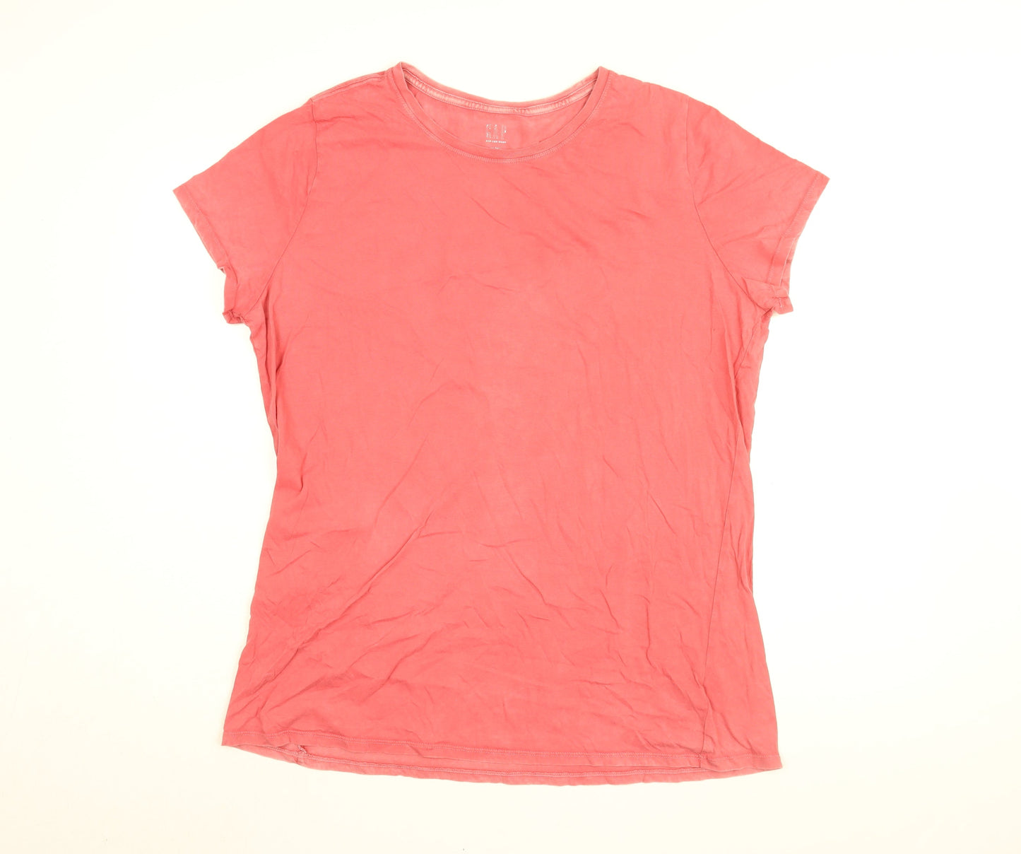 Gap Mens Red Cotton T-Shirt Size XL Round Neck