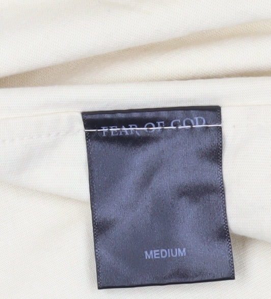 Brand and care label for Fear of God Beige Medium T-Shirt