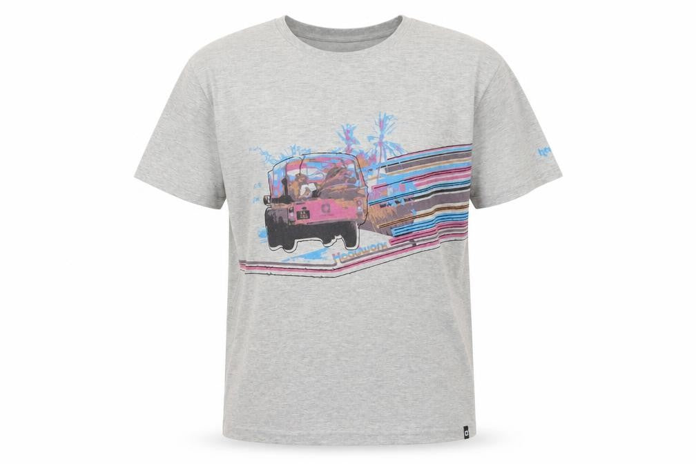 needworx Grey Graphic Men's T-Shirt, Crew Neck, Regular Fit