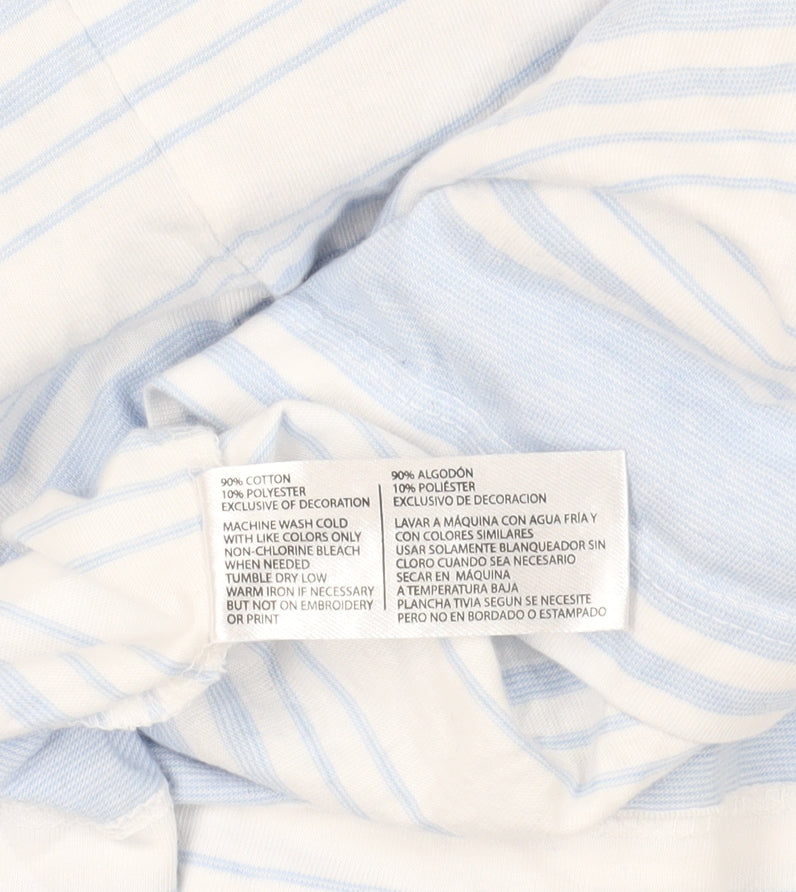 U.S. Polo Assn. Striped Blue T-Shirt, M, Short Sleeve