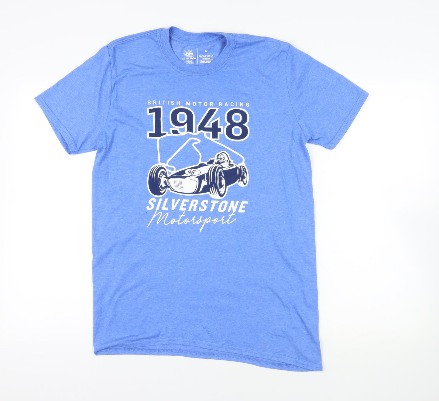 Silverstone Blue Motorsport T-Shirt - Medium, Cotton, New