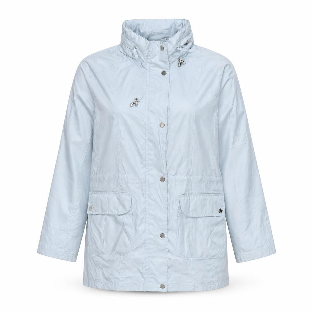 Finesse Womens Blue Rain Coat Jacket Size 14 Zip