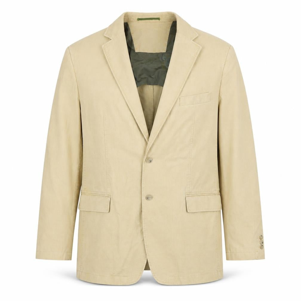 STONES Mens Beige Cotton Jacket Suit Jacket Size 44 Regular