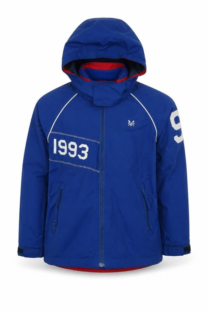 Crew Clothing Boys Blue Jacket Size 8-9 Years Zip