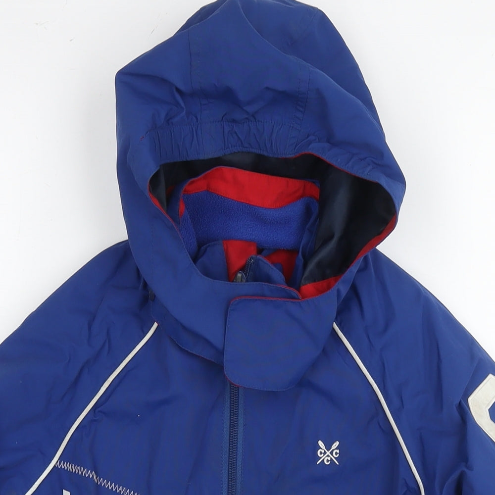 Crew Clothing Boys Blue Jacket Size 8-9 Years Zip