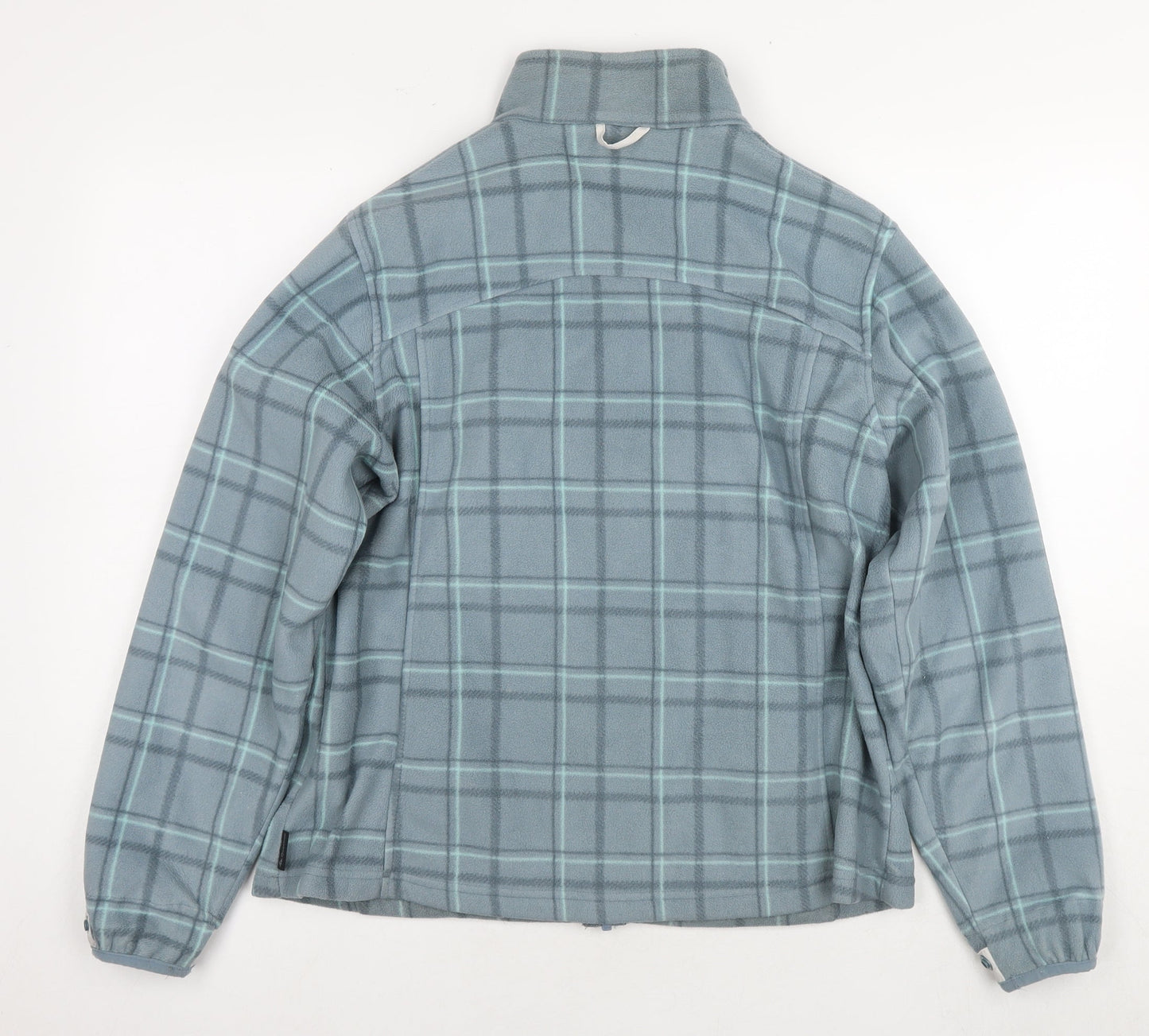 DECATHLON Womens Blue Check Jacket Size XL Zip