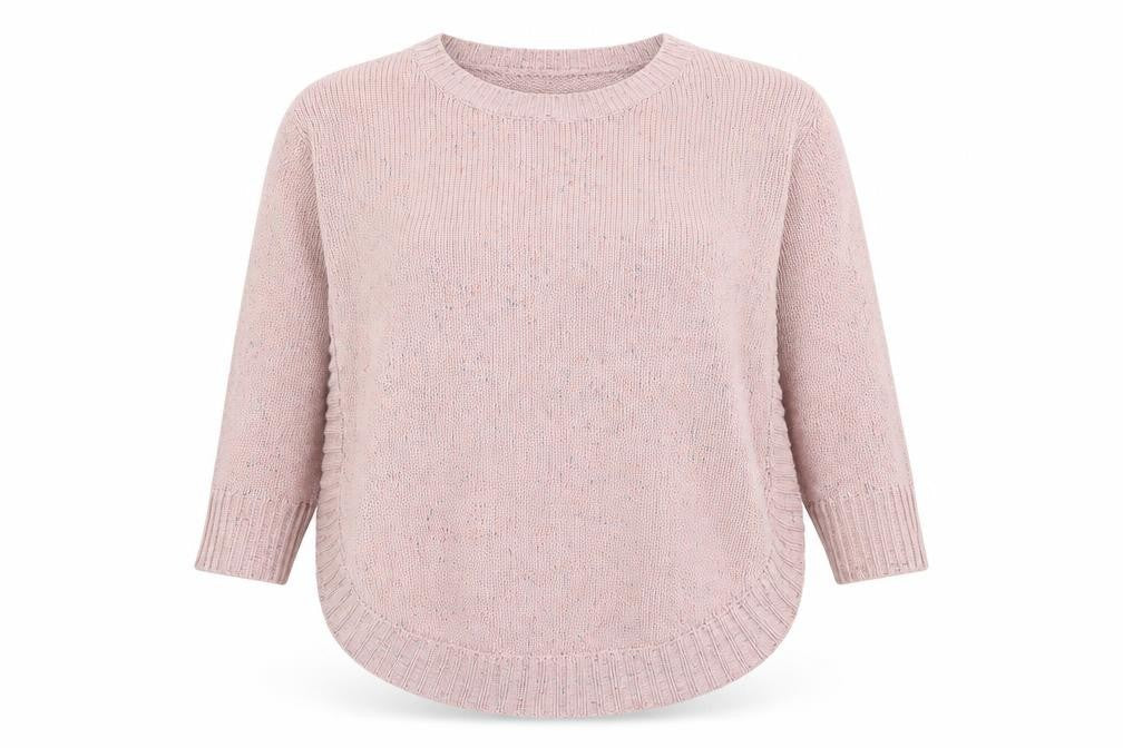Izabel Womens Pink Round Neck Acrylic Pullover Jumper Size 12