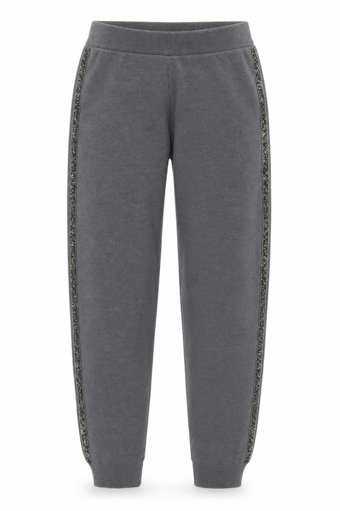 Very Girls Grey Polyester Pedal Pusher Trousers Size 11-12 Years L26 in Regular Pullover - Embellishment Detail
