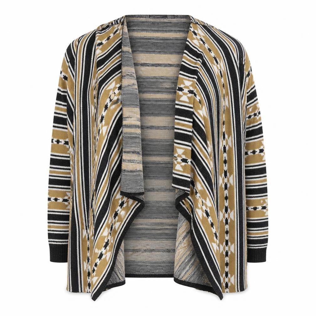 NEXT Womens Multicoloured Round Neck Geometric Acrylic Cape Jumper Size M