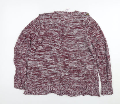 Marisota Womens Red Round Neck Acrylic Pullover Jumper Size 16 - Size 16-18