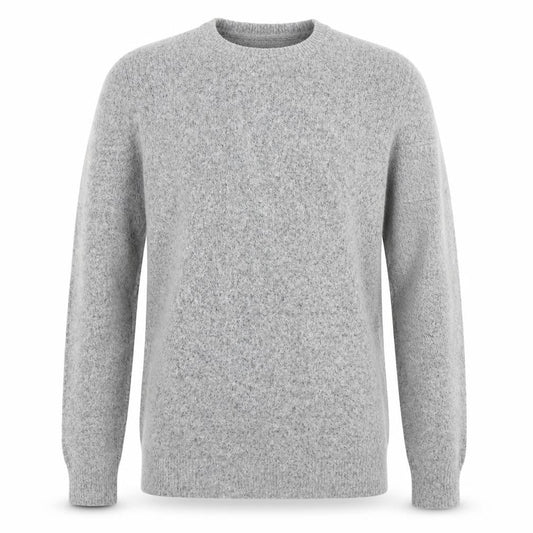 Burton Mens Grey Round Neck Acrylic Pullover Jumper Size S Long Sleeve