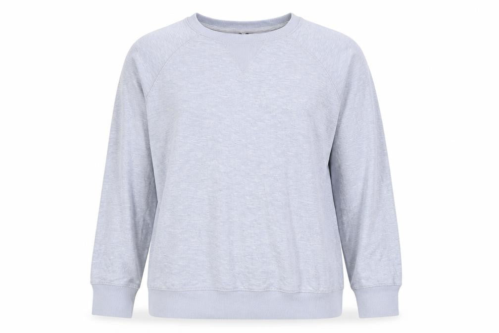 Jaclyn Intimates Womens Blue Round Neck Polyester Pullover Jumper Size M