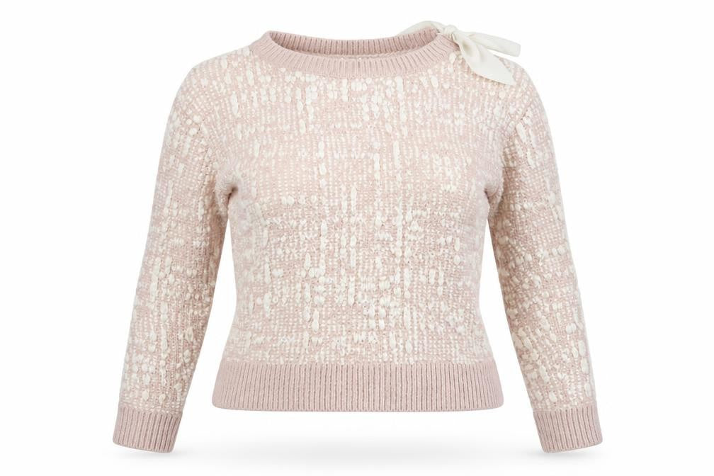 RW&CO. Womens Pink Round Neck Acrylic Pullover Jumper Size M