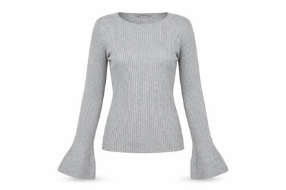Oasis Womens Grey Cotton Basic T-Shirt Size XS Round Neck