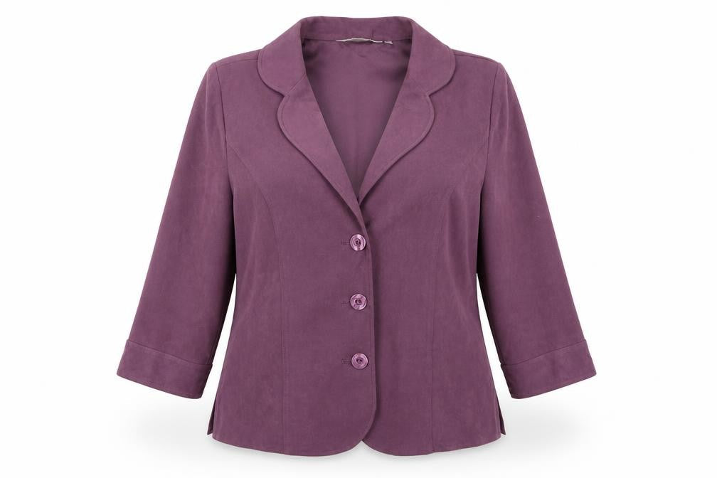 EWM Womens Purple Jacket Size 16 Button