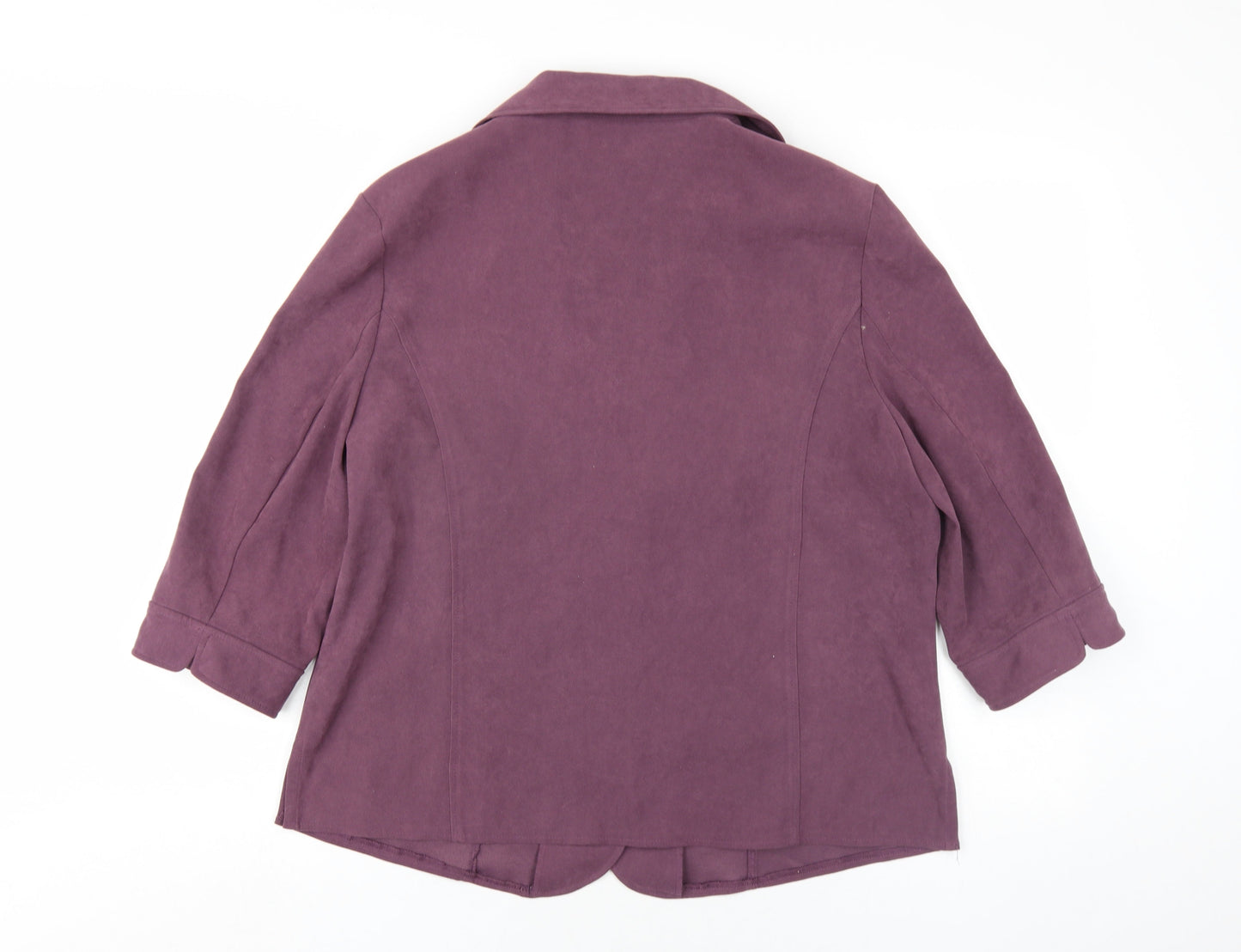 EWM Womens Purple Jacket Size 16 Button