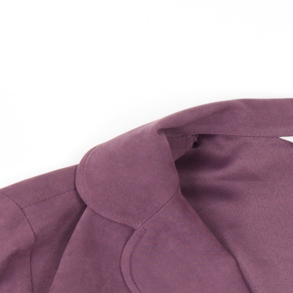 EWM Womens Purple Jacket Size 16 Button