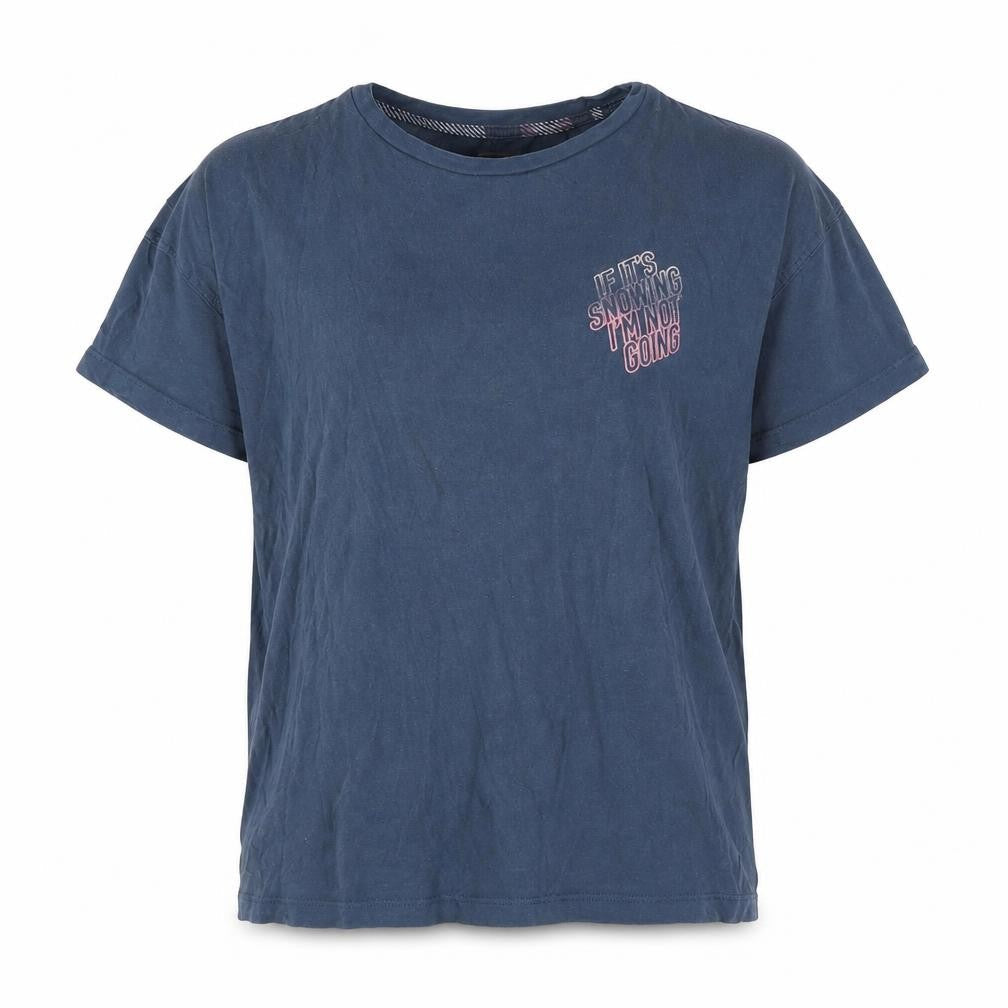 NEXT Womens Blue Cotton Basic T-Shirt Size 6 Crew Neck