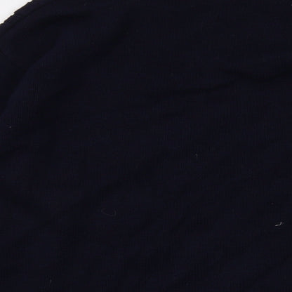 Jumper Womens Blue Crew Neck Cotton Pullover Jumper Size L