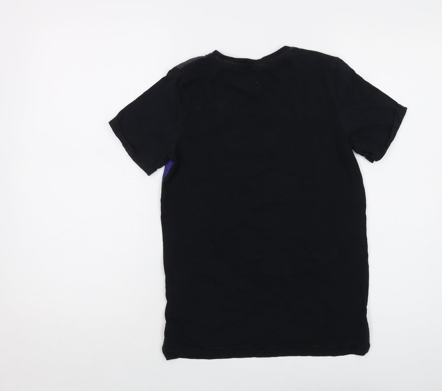 LEGO Boys Black Polyester Basic T-Shirt Size 11 Years Crew Neck Pullover